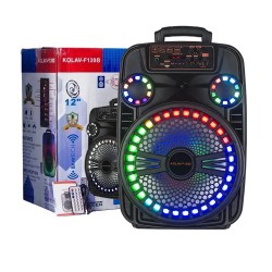 Ailiang Portable Rechargeable Speaker Kolav-F1208 12" Black Ailiang Portable Rechargeable Speaker Kolav-F1208 12" Black